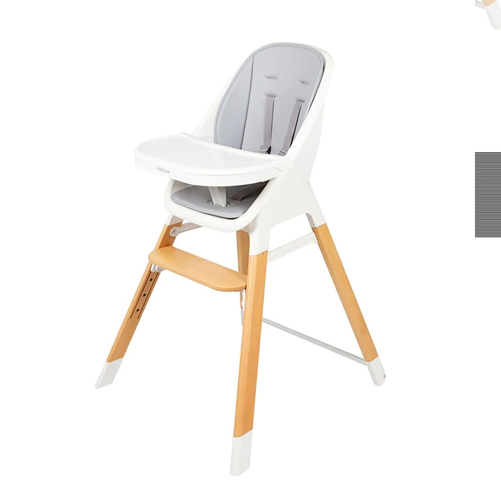 Childcare pod top timber highchair