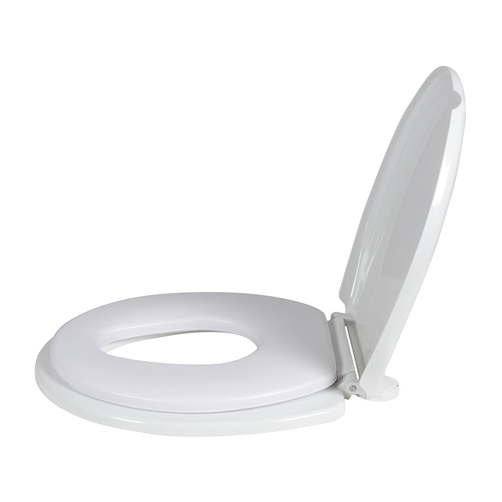 Childcare 2-IN-1 Toddler Toilet Padded Potty Trainer Seat Easy Installation
- White