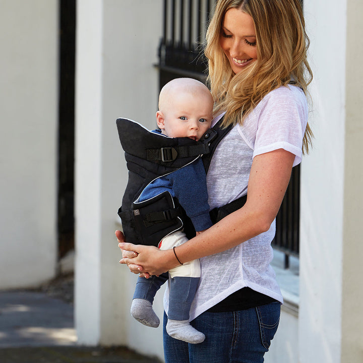 Childcare Adjustable Padded Shoulder Straps Harness Baby Infant Carrier - Black