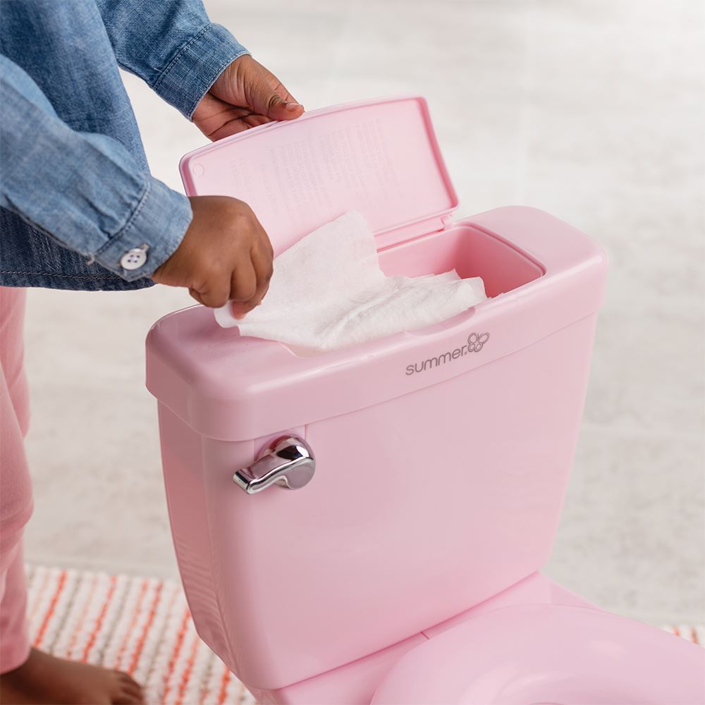 Summer Infant My Size Potty Realistic Design Looks With Flip-up Lid And Removable PInk