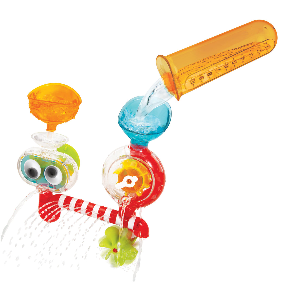 Yookidoo New Transparent Spin N Sprinkle Water Lab Kids Bath STEM Based Toy