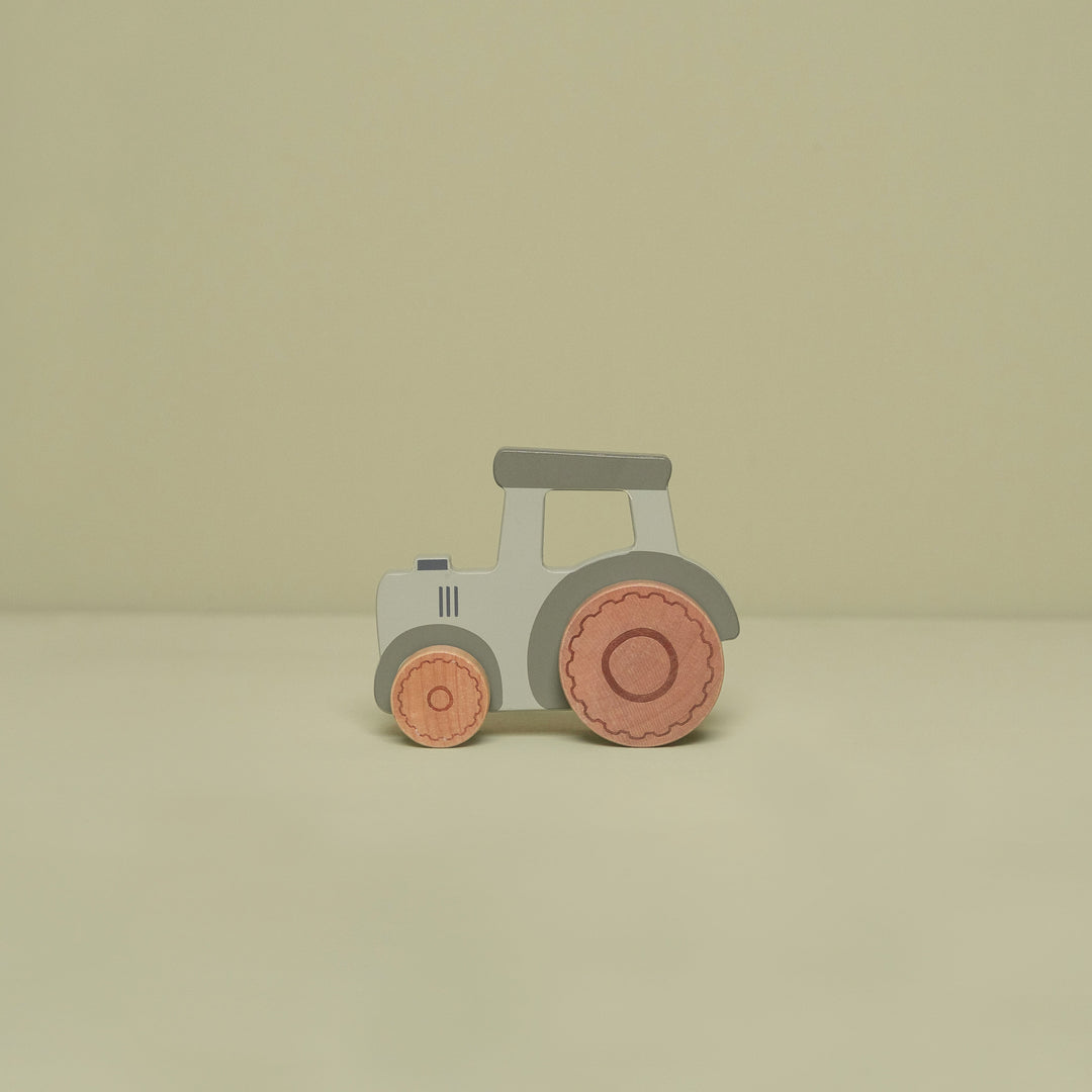 Little Dutch Little Farm Wooden Tractor Baby Toy