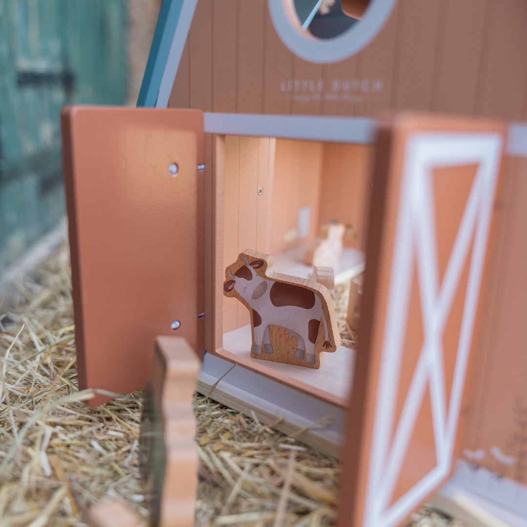 Little Dutch Little Farm Doll's House Kids Playhouse Barn