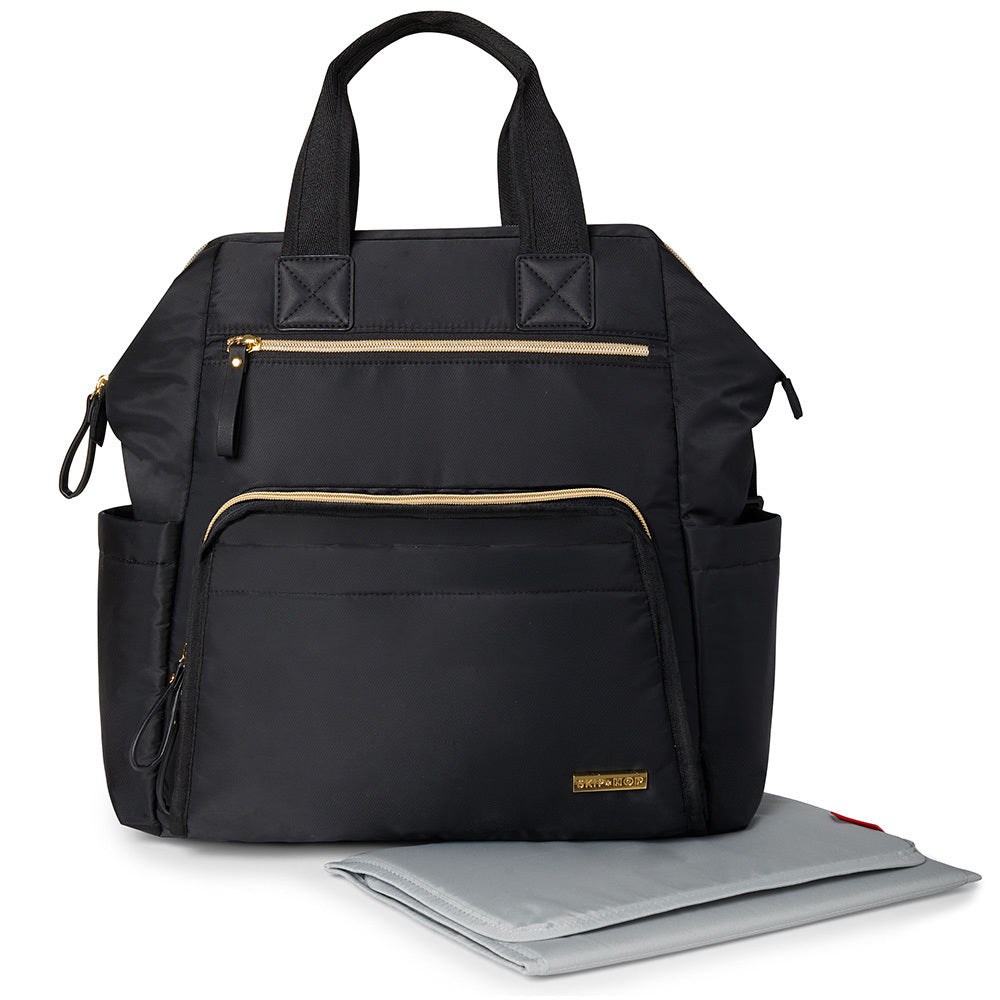 Skip Hop Main Frame Wide Open Nappy Backpack With Adjustable Backpack Straps - Black