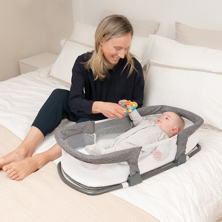 Childcare Cosy Sleeper Comfortable Baby Bassinet - Storm Cloud