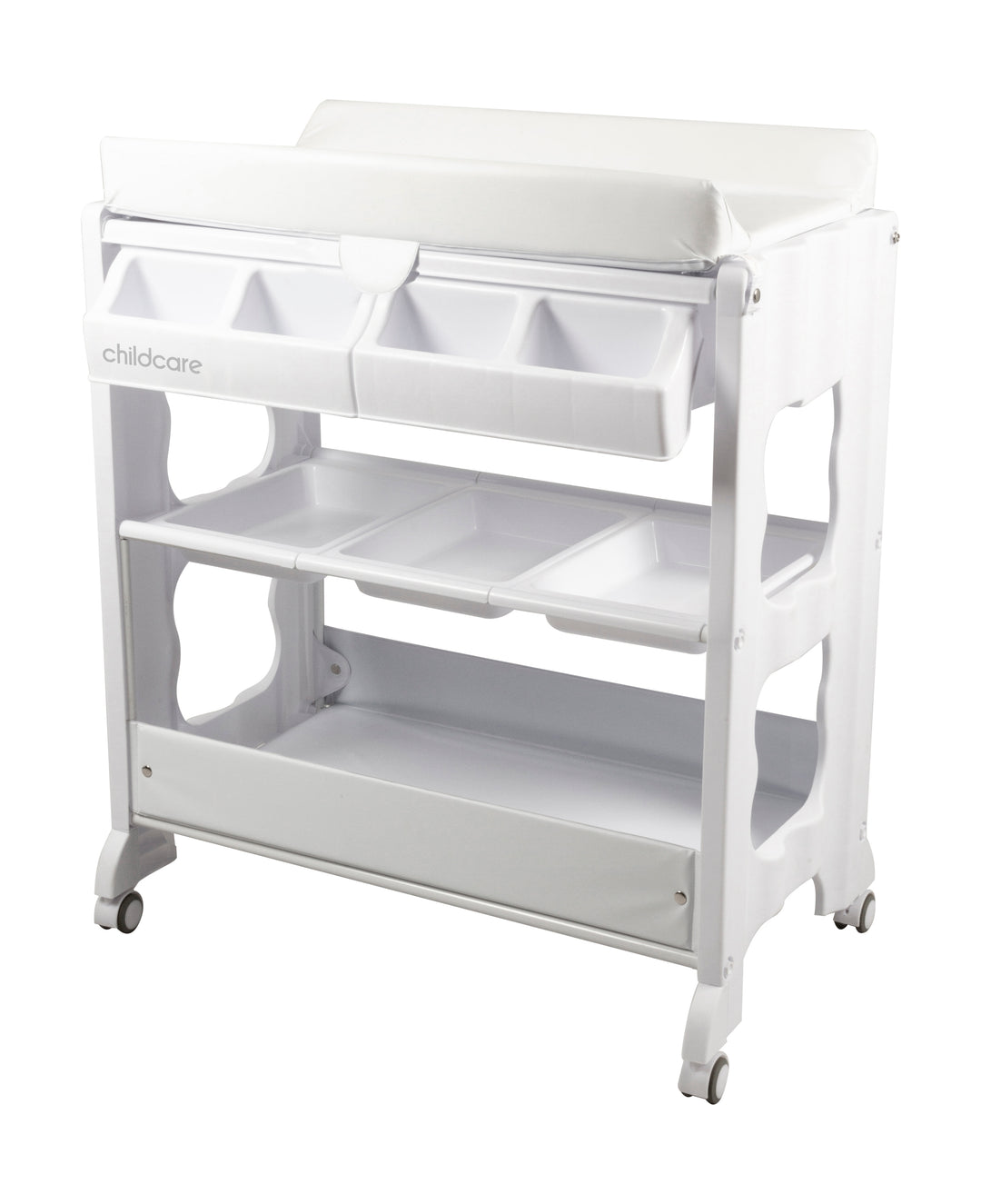 Childcare Palma Change Centre And Easy Slide-out Bath Feature Table - White