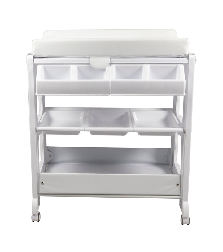 Childcare Palma Change Centre And Easy Slide-out Bath Feature Table - White