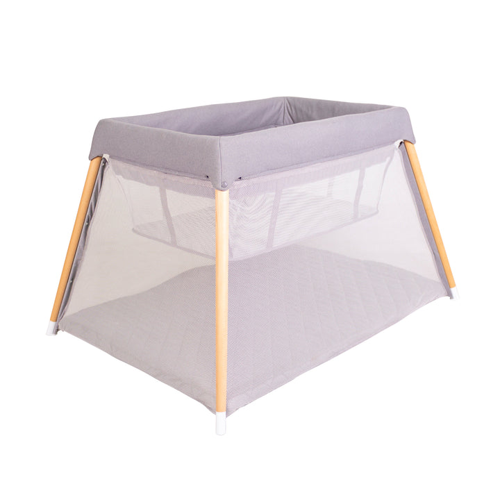 Bebecare Zuri Timber Travel Cot - Natural