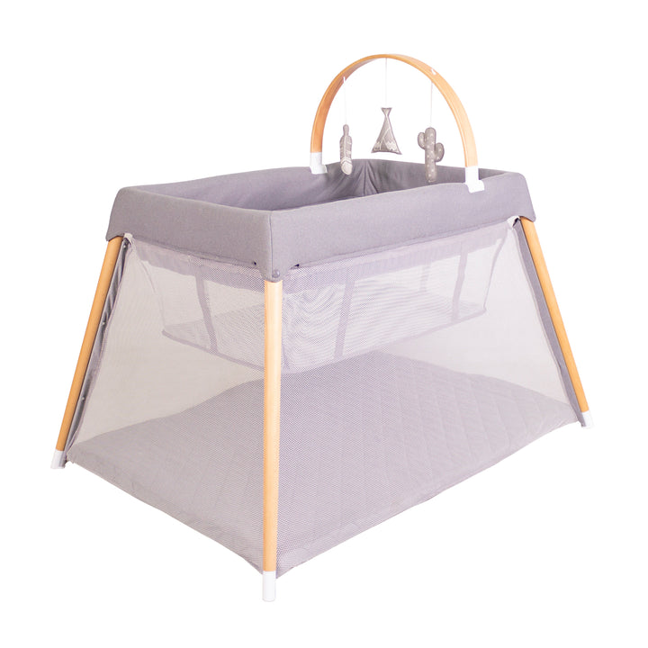 Bebecare Zuri Timber Travel Cot - Natural