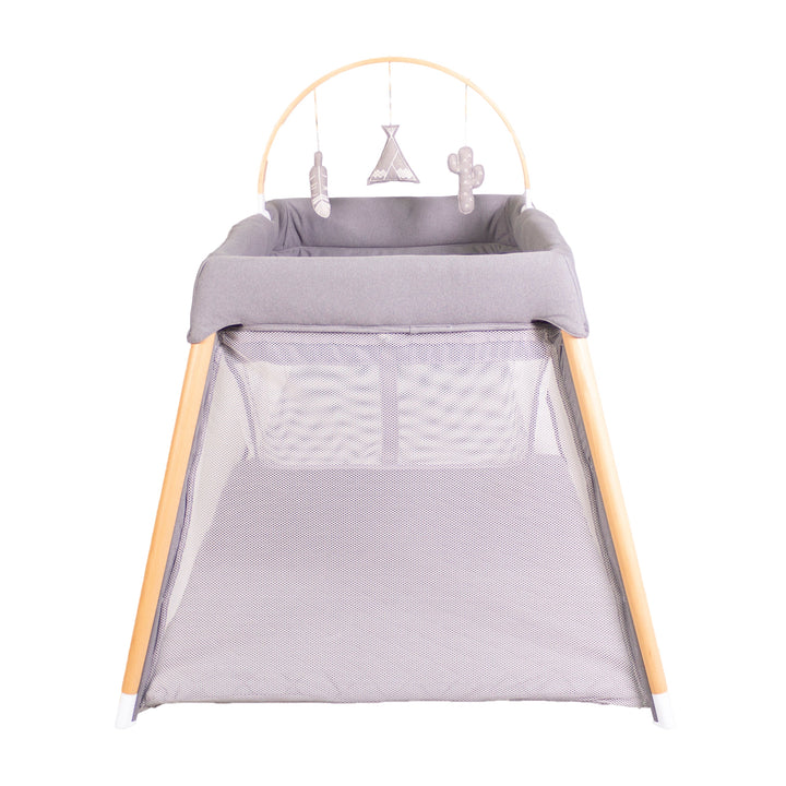Bebecare Zuri Timber Travel Cot - Natural