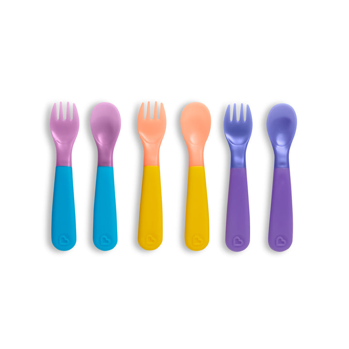 Munchkin Color Reveal Color Changing Toddler Utensils - 6pk