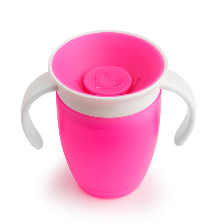 Munchkin 7oz Miracle 360° Trainer Cup With Spoutless Design - Pink