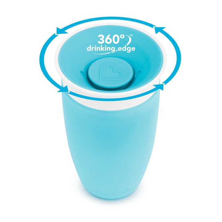 Munchkin 10oz Miracle 360° Toddler Cup With Spoutless design 1Pk - Blue