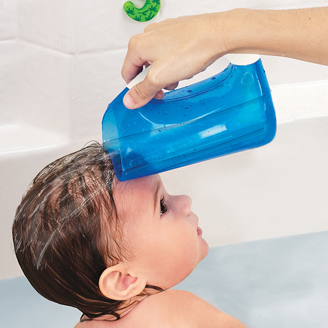 Munchkin Rinse Shampoo Bath Bathing Rinser With Contoured Rim - Blue