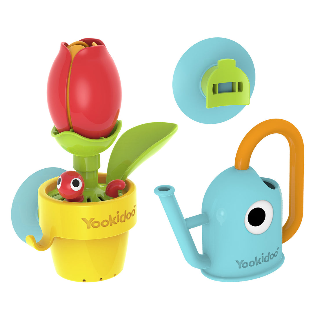 Yookidoo Pour 'N' Grow Pop-Up Garden Kids Bathing Toy Snail & Bee Set
