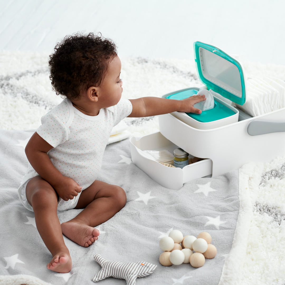 OXO Tot Diaper Caddy with Changing Mat - Grey