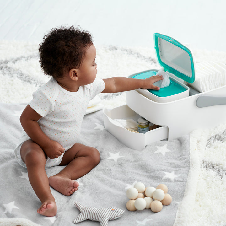 OXO Tot Diaper Caddy with Changing Mat - Grey