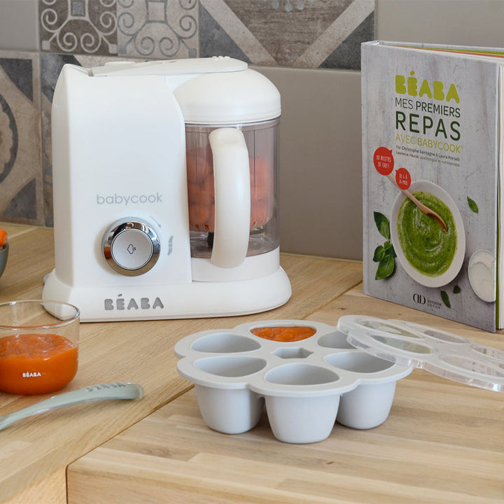 Beaba Silicone Multiportions 90ml Freezer Tray - Light Mist