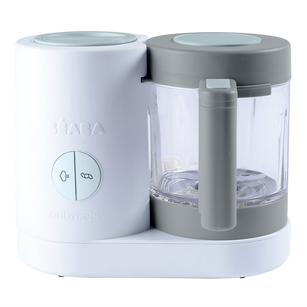 Beaba Babycook Neo Baby Food Processor Steamer Blender - White/Grey