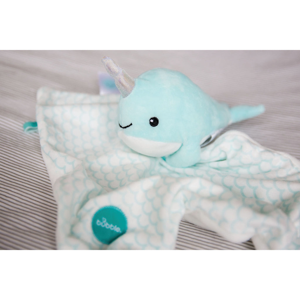 Bubble Comforter Baby Toddler Soother Soft Toy - Tusky the Narwhal