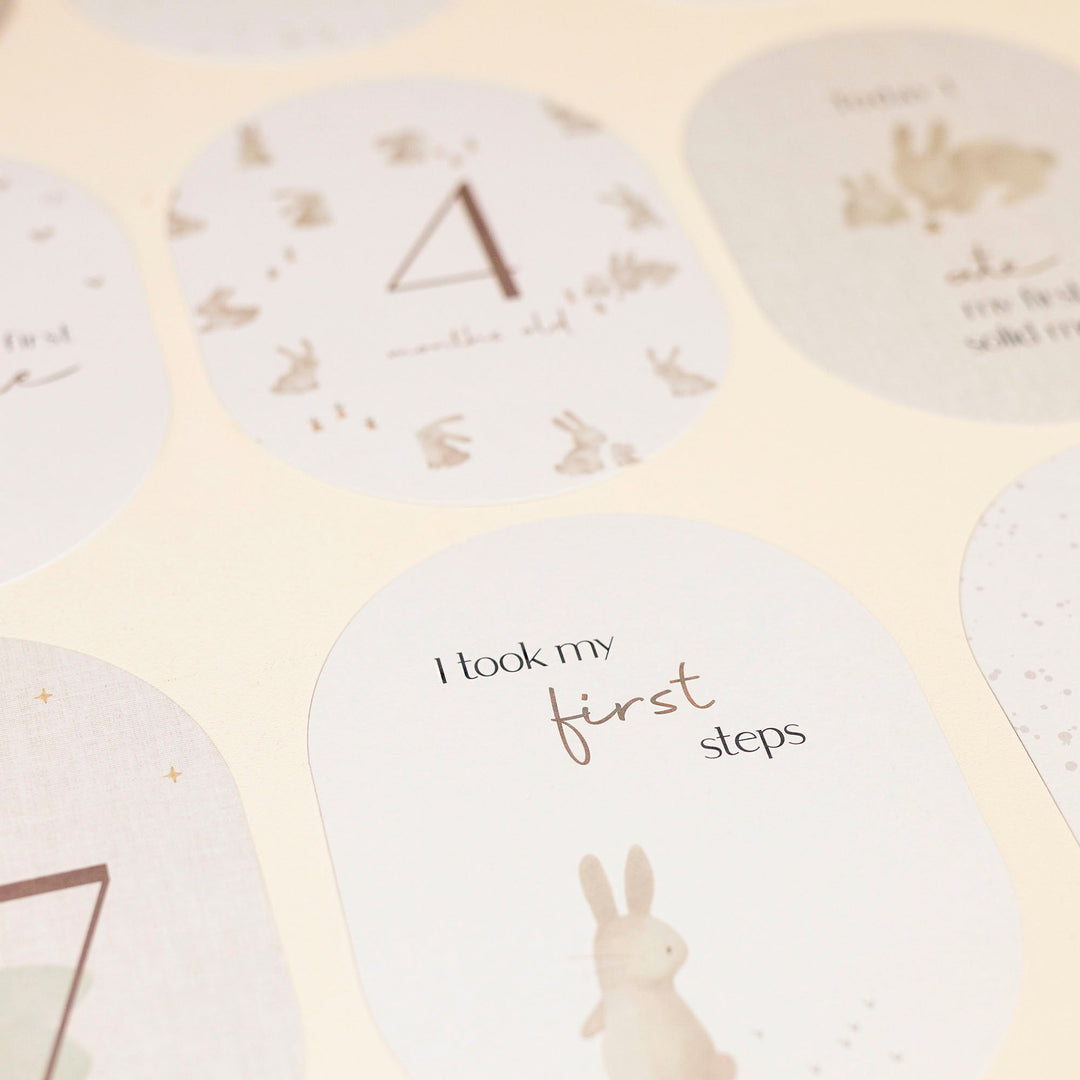 Little Dutch Baby Bunny Milestone Cards