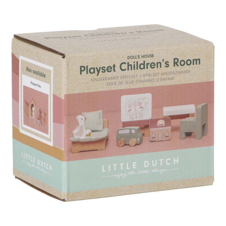 Little Dutch Wooden Doll's House Children's Room Expansion Set