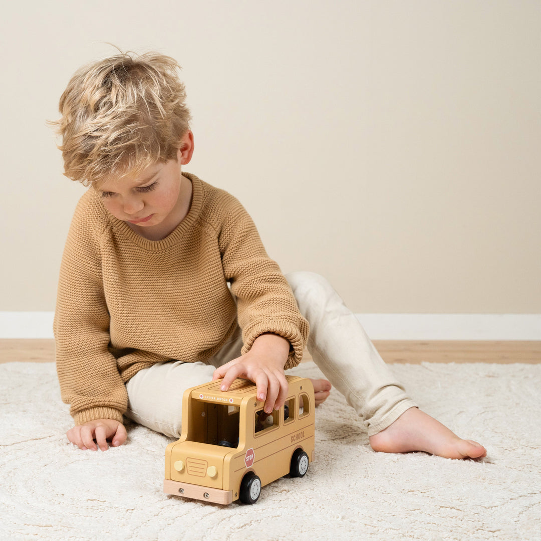 Little Dutch Wooden School Bus