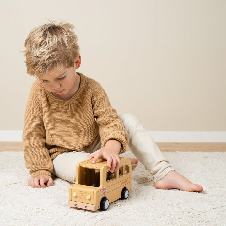 Little Dutch Wooden School Bus