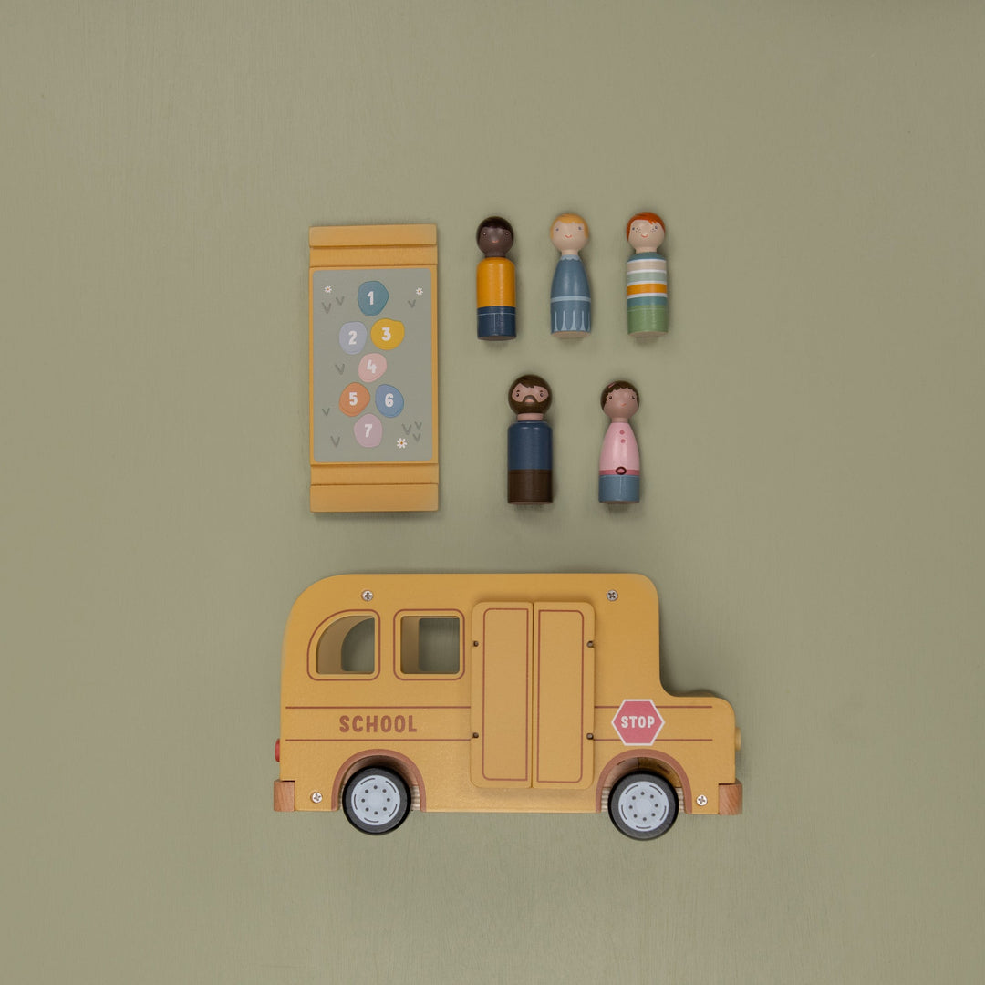 Little Dutch Wooden School Bus