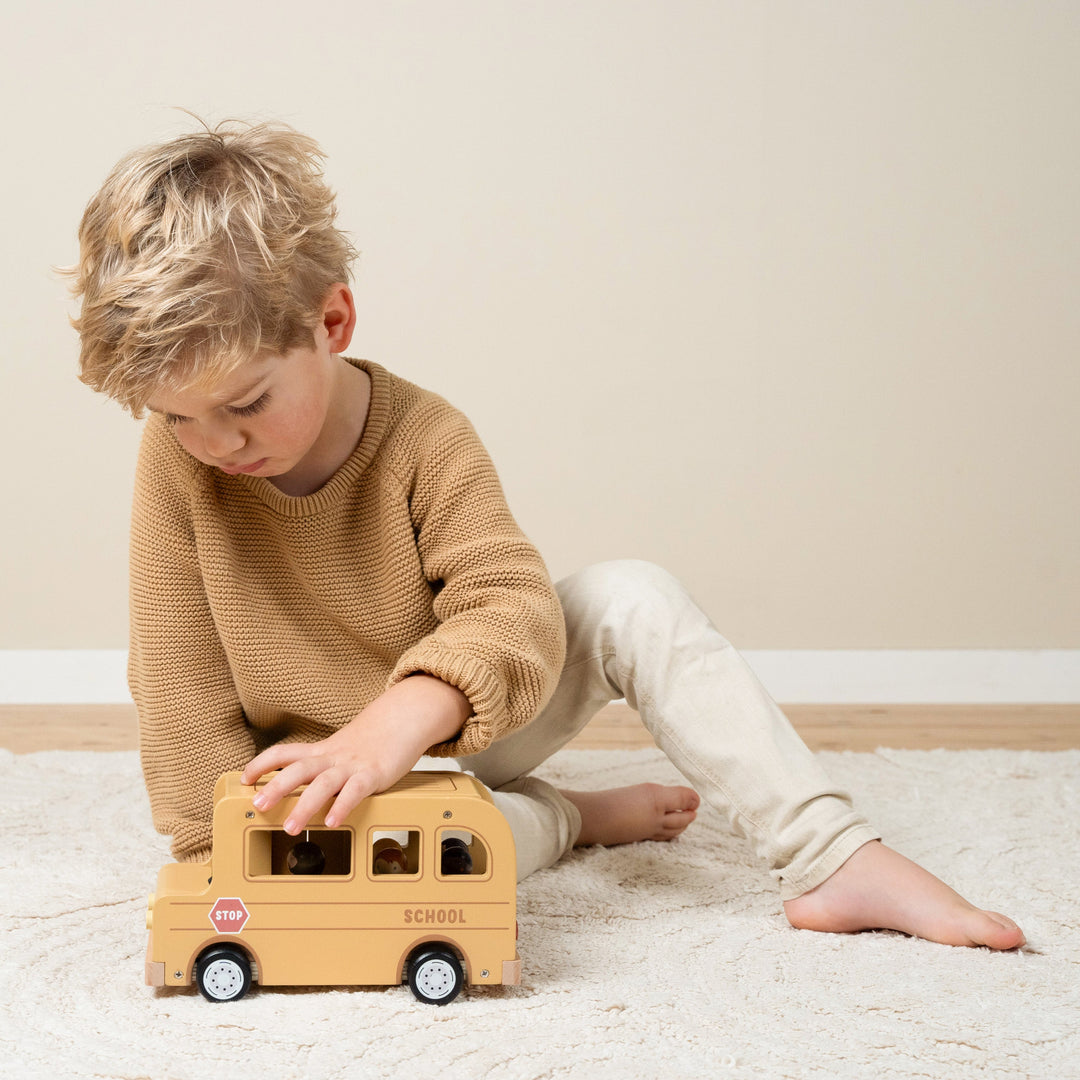 Little Dutch Wooden School Bus
