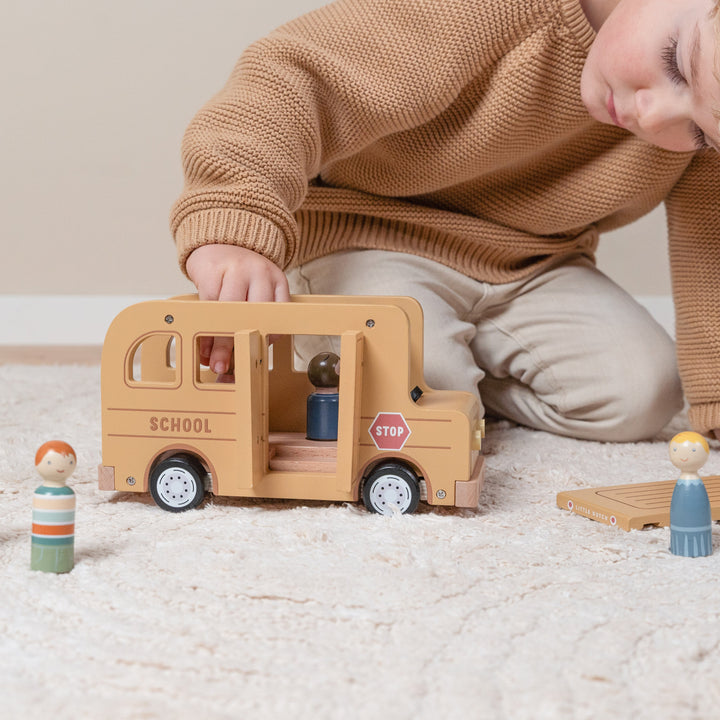Little Dutch Wooden School Bus