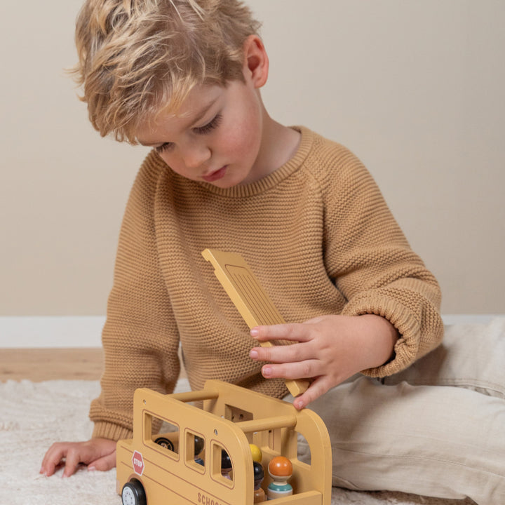 Little Dutch Wooden School Bus