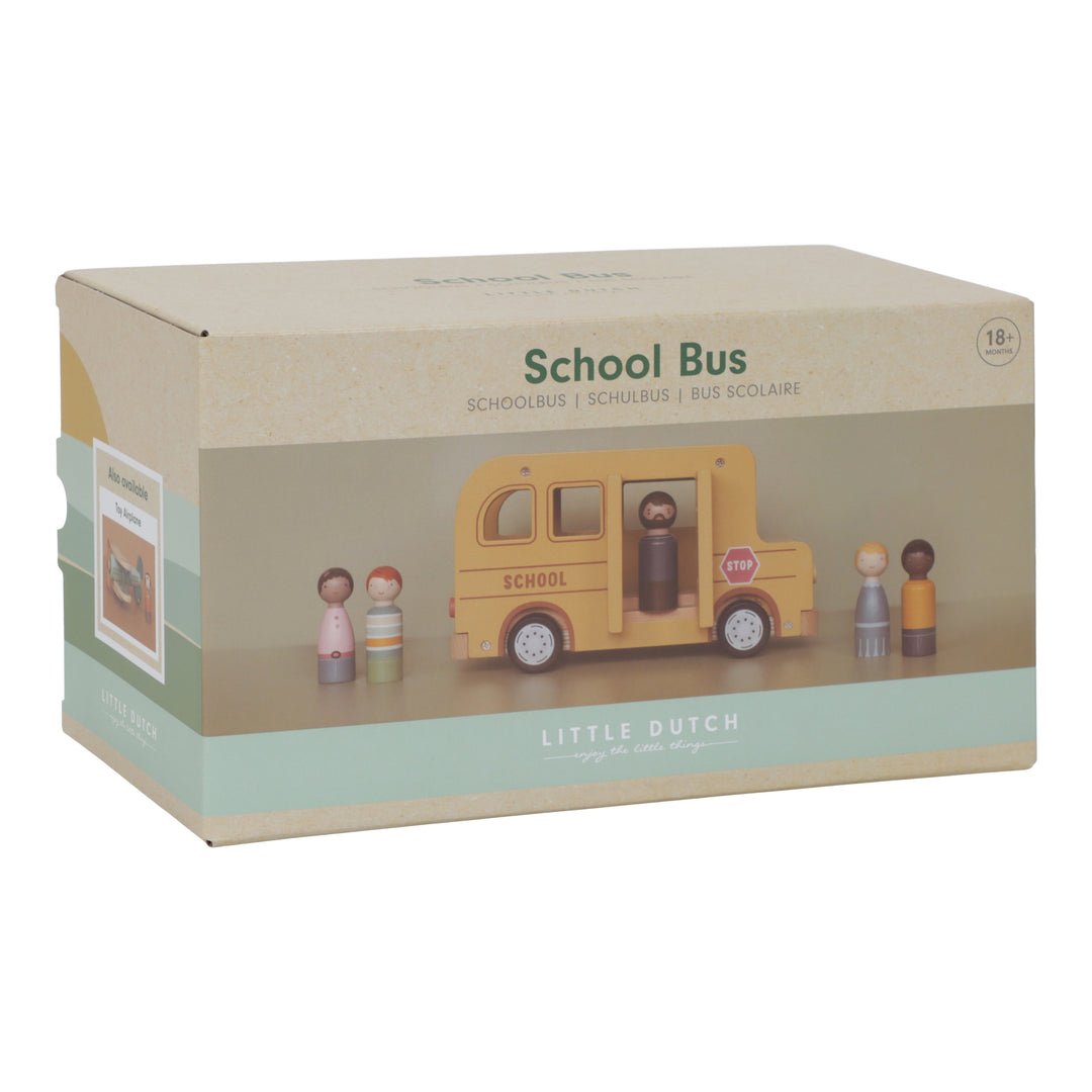 Little Dutch Wooden School Bus