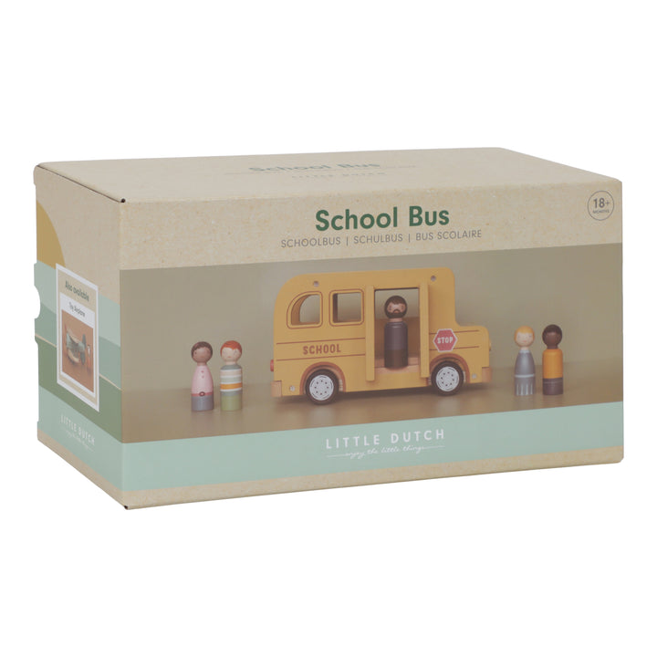 Little Dutch Wooden School Bus