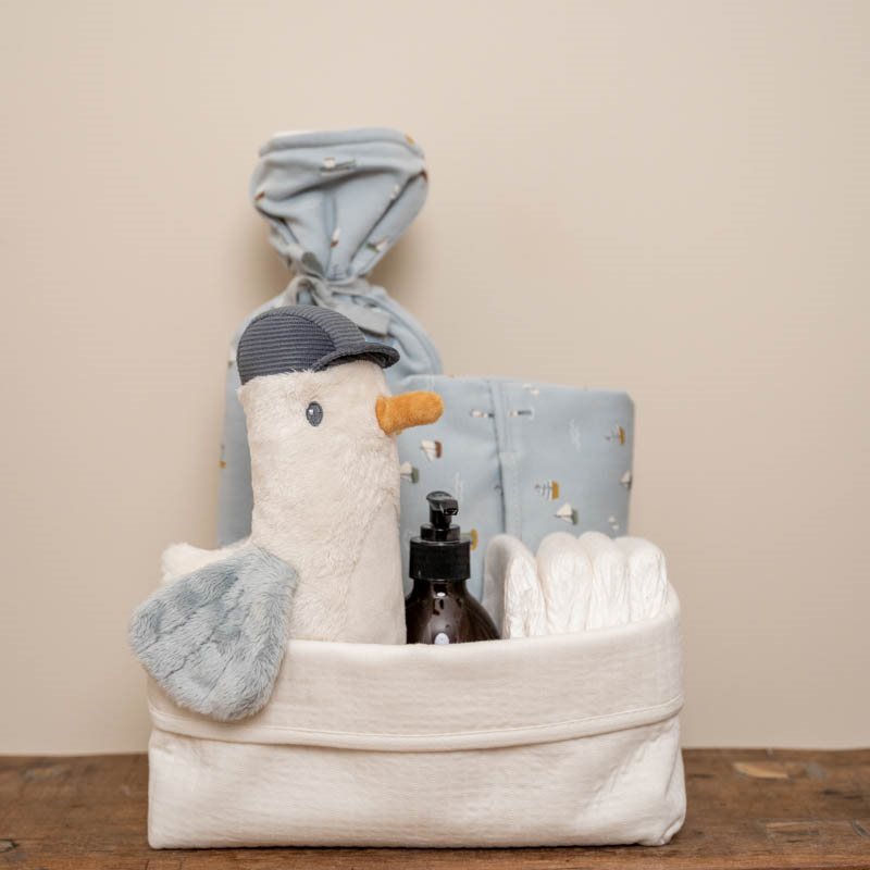 Little Dutch Storage Basket Nursery Organiser - Large - Pure Soft White