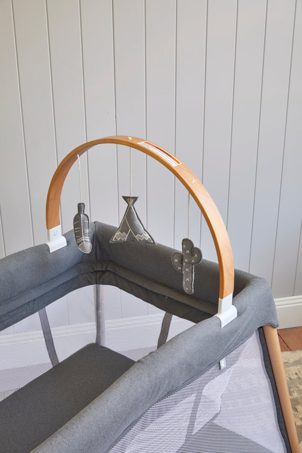 Bebecare Zuri Timber Travel Cot - Natural