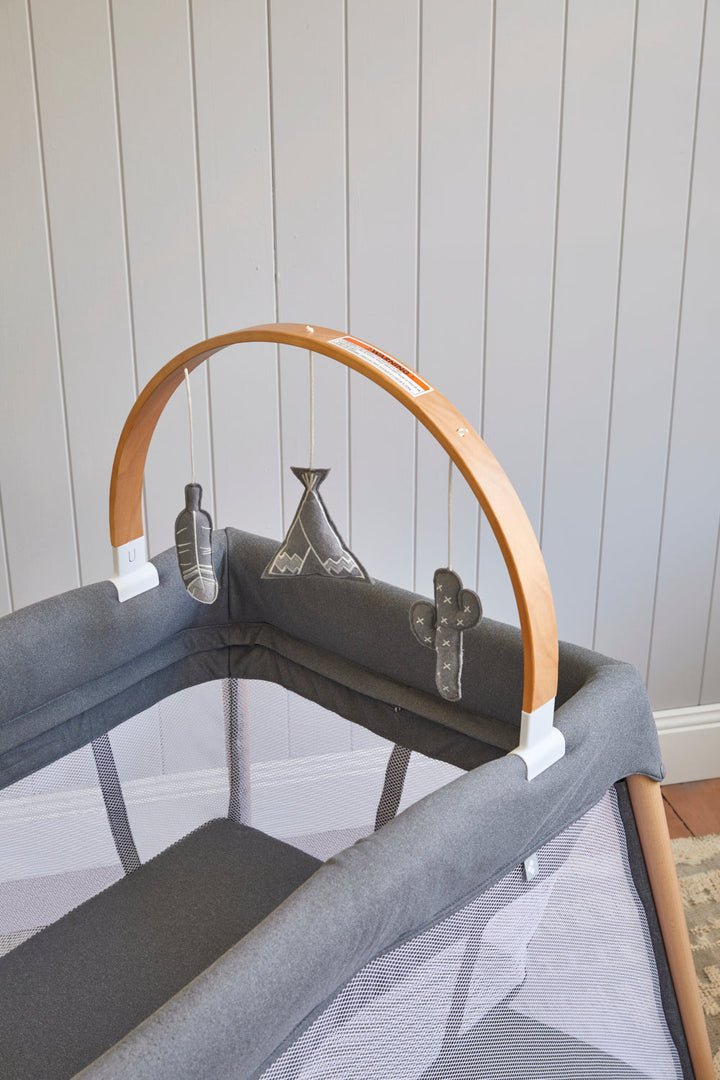 Bebecare Zuri Timber Travel Cot - Natural