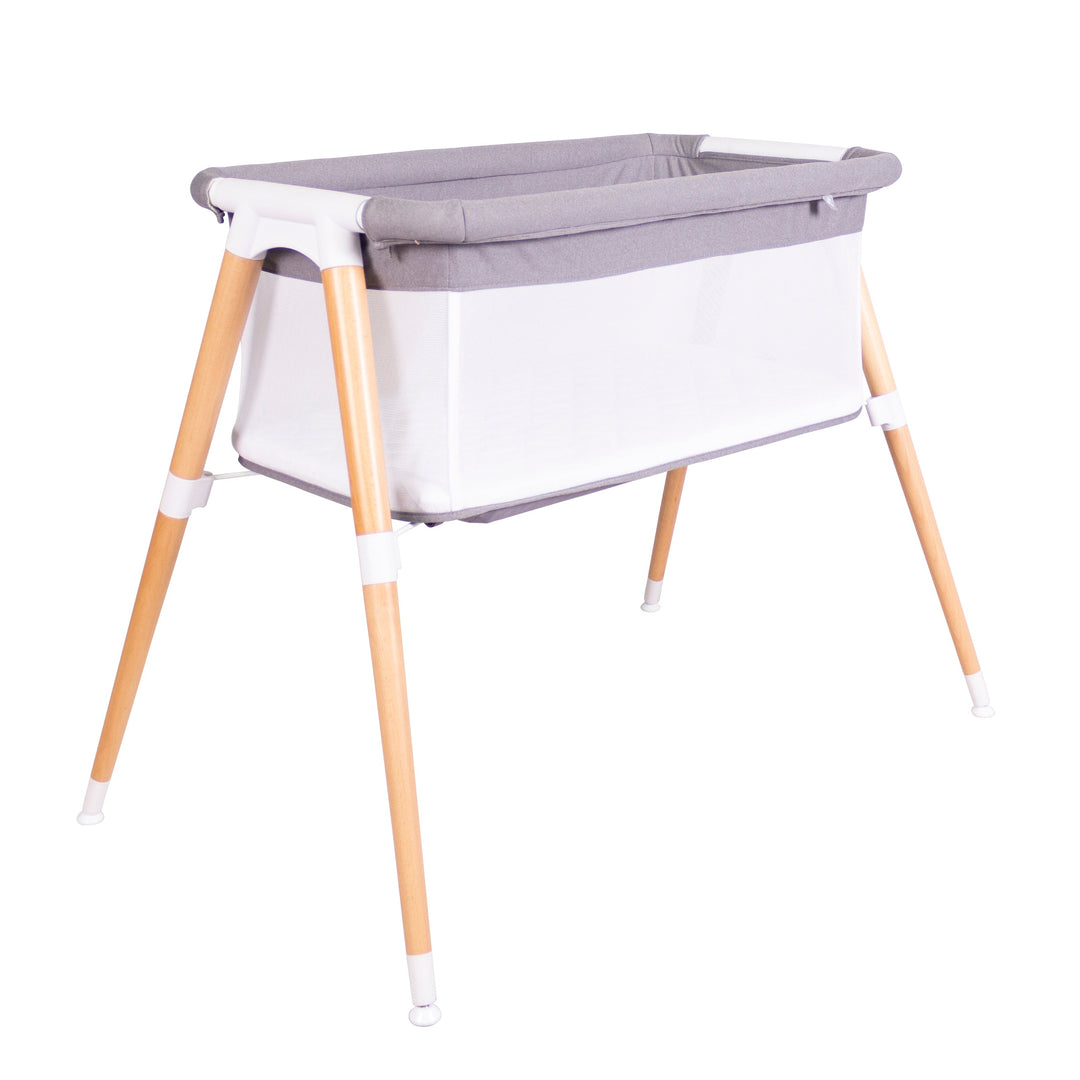 Bebecare Breathability Infant Zuri Bassinet Nursery Bed With Mattress - Natural