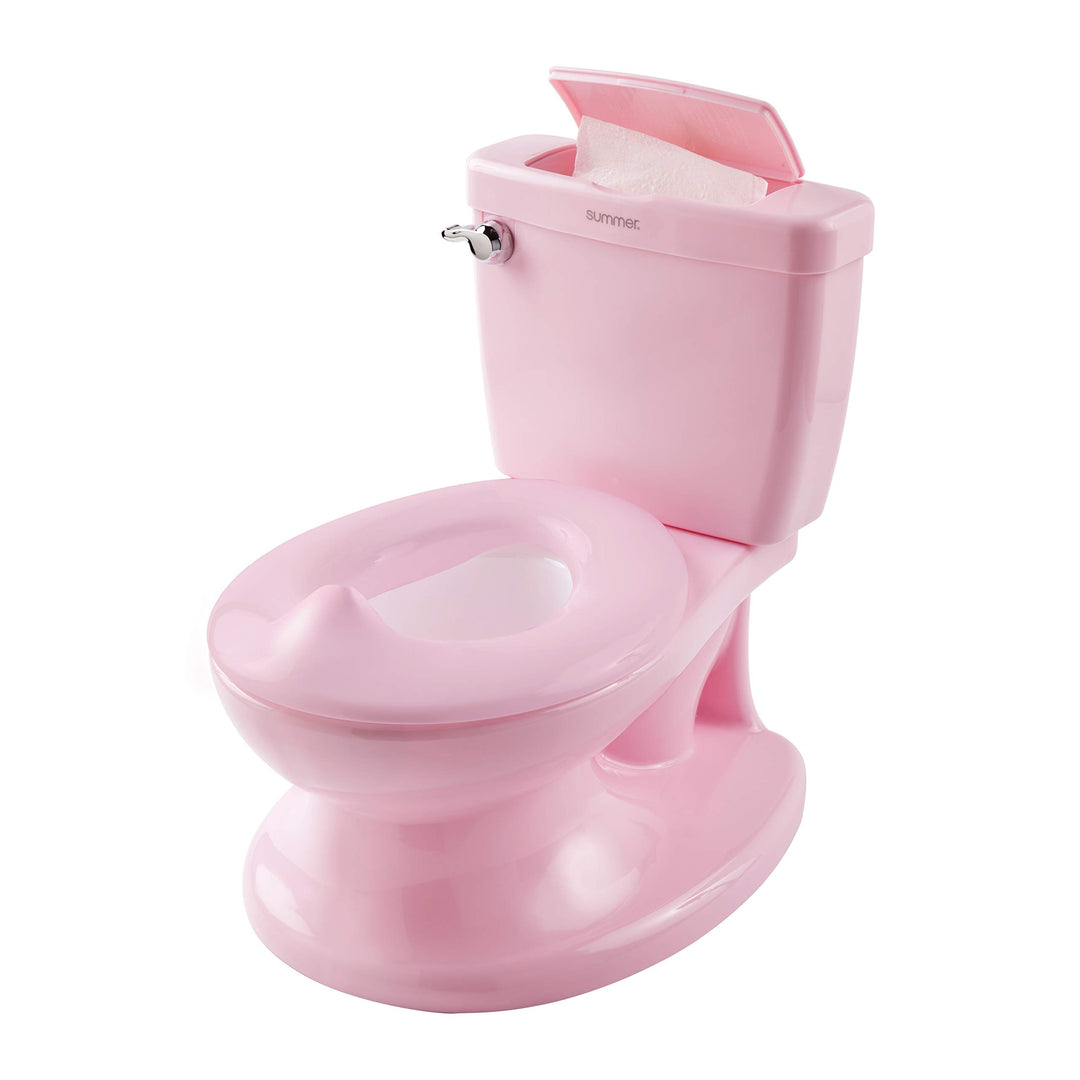 Summer Infant My Size Potty Realistic Design Looks With Flip-up Lid And Removable PInk