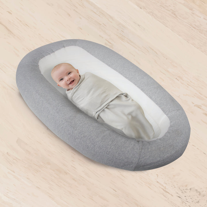 Childcare Handcarry Cuddle Me Large Sleeping Area Nest For Newborn Baby- Greytone
