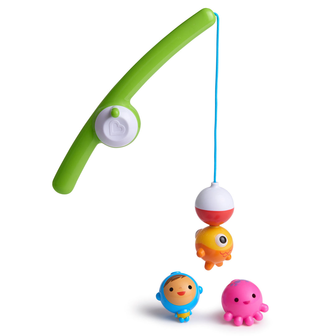 Munchkin Magnetic Kids Fishin’ Bath Toy With Fishing Rod And Underwater Bobbers