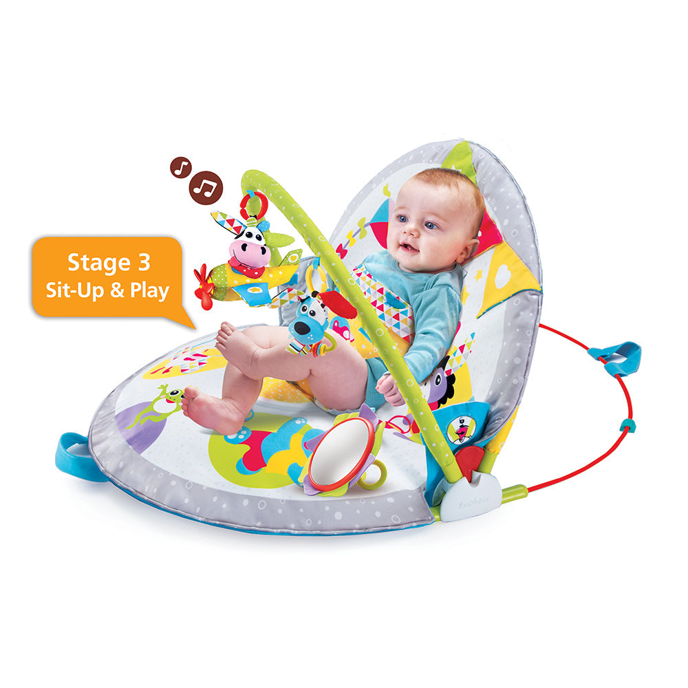 Yookidoo Gymotion Lay to Sit-Up Baby Play Mat Gym