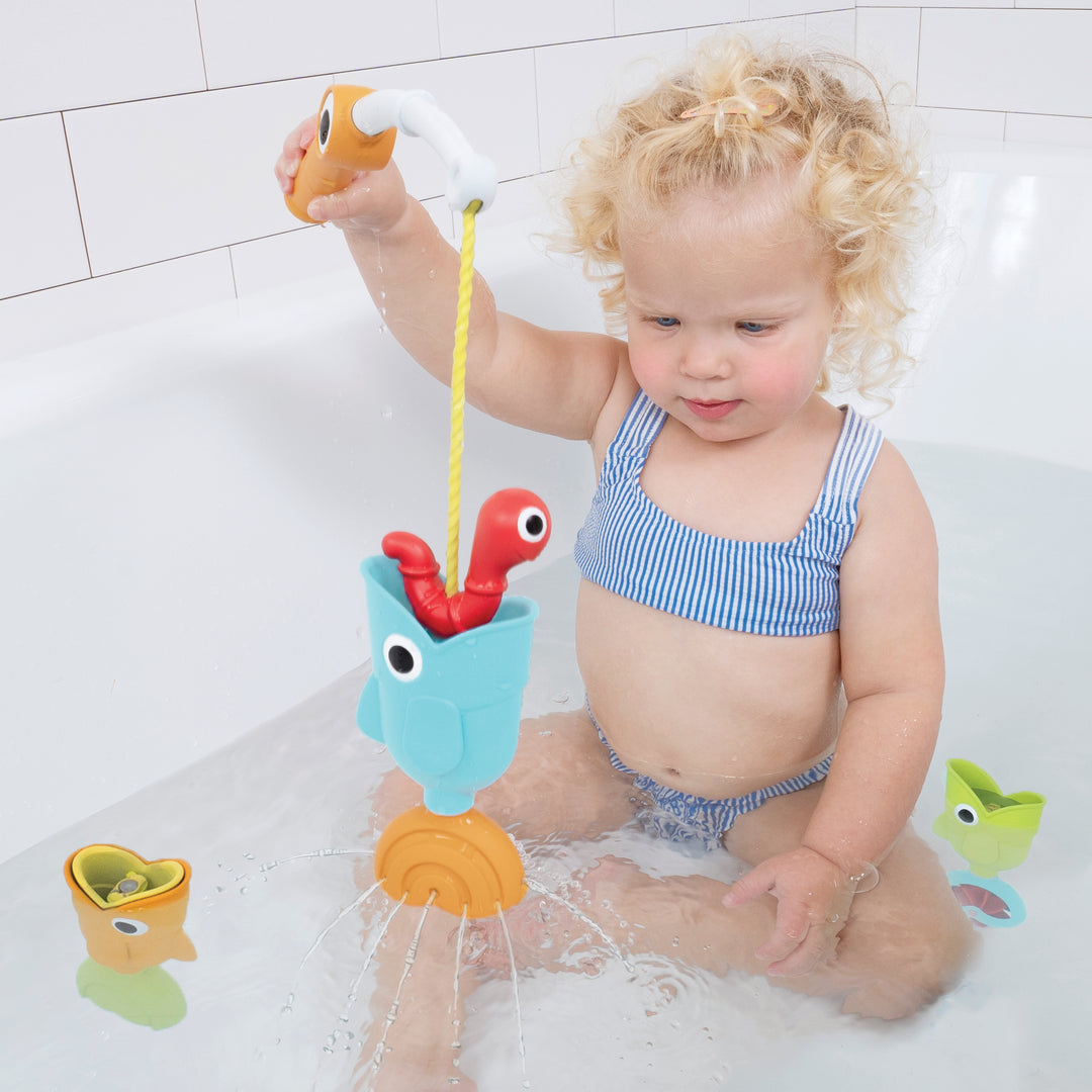 Yookidoo Catch ‘N’ Sprinkle Fishing Set Kids Bathing Toy With Magnetic Worm