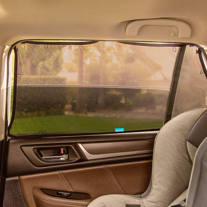 Brica Magnetic Stretch To Fit Back Baby Car Seat Window Sun Shade 1Pk