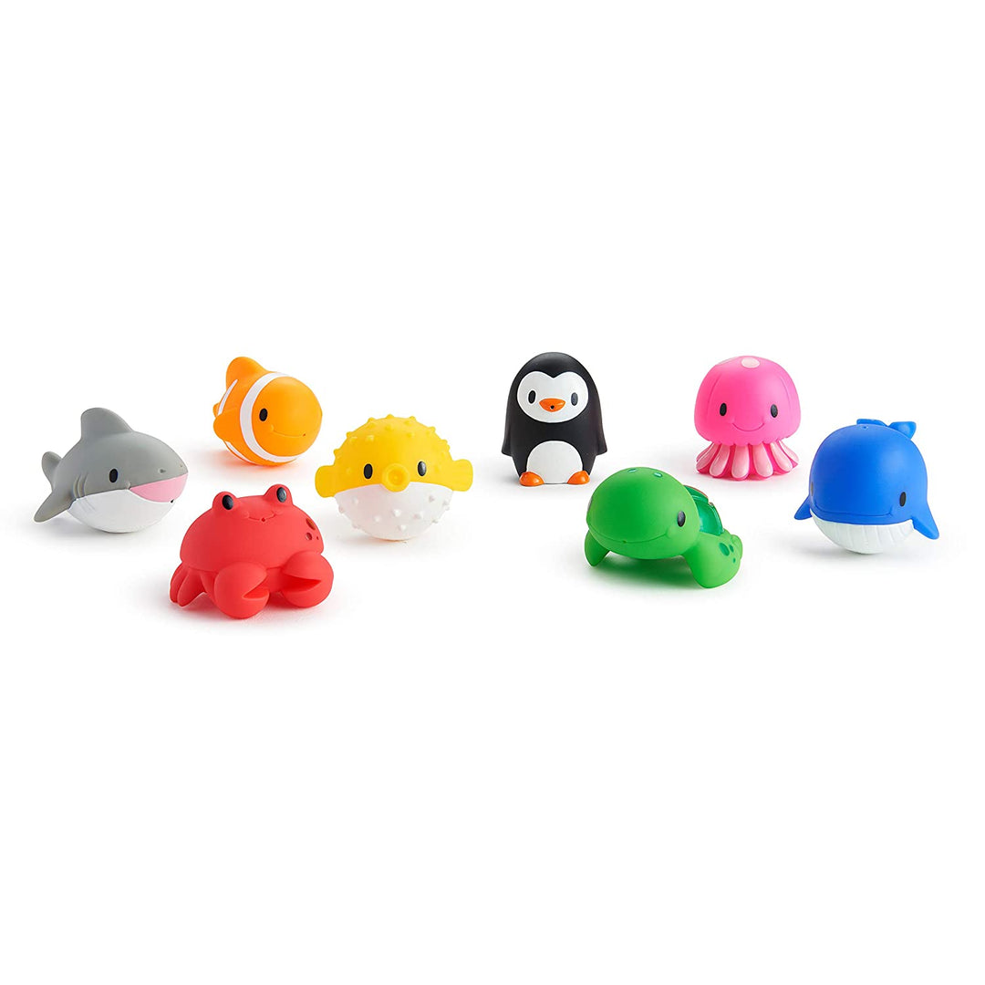 Munchkin Different Water-squirting And Floating Ocean Friends Bath Toy 8 Pk