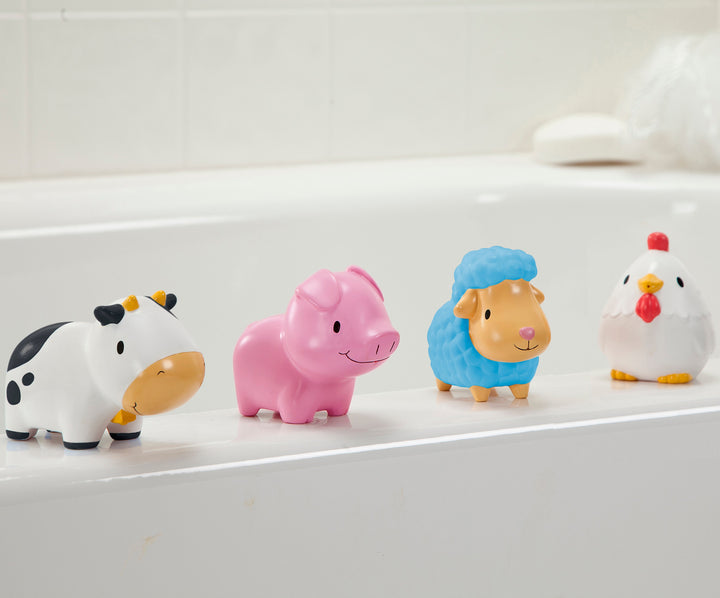 Munchkin Toddler Underwater Squirtin Bath Toy Barnyard Friends Multi 4 Pack