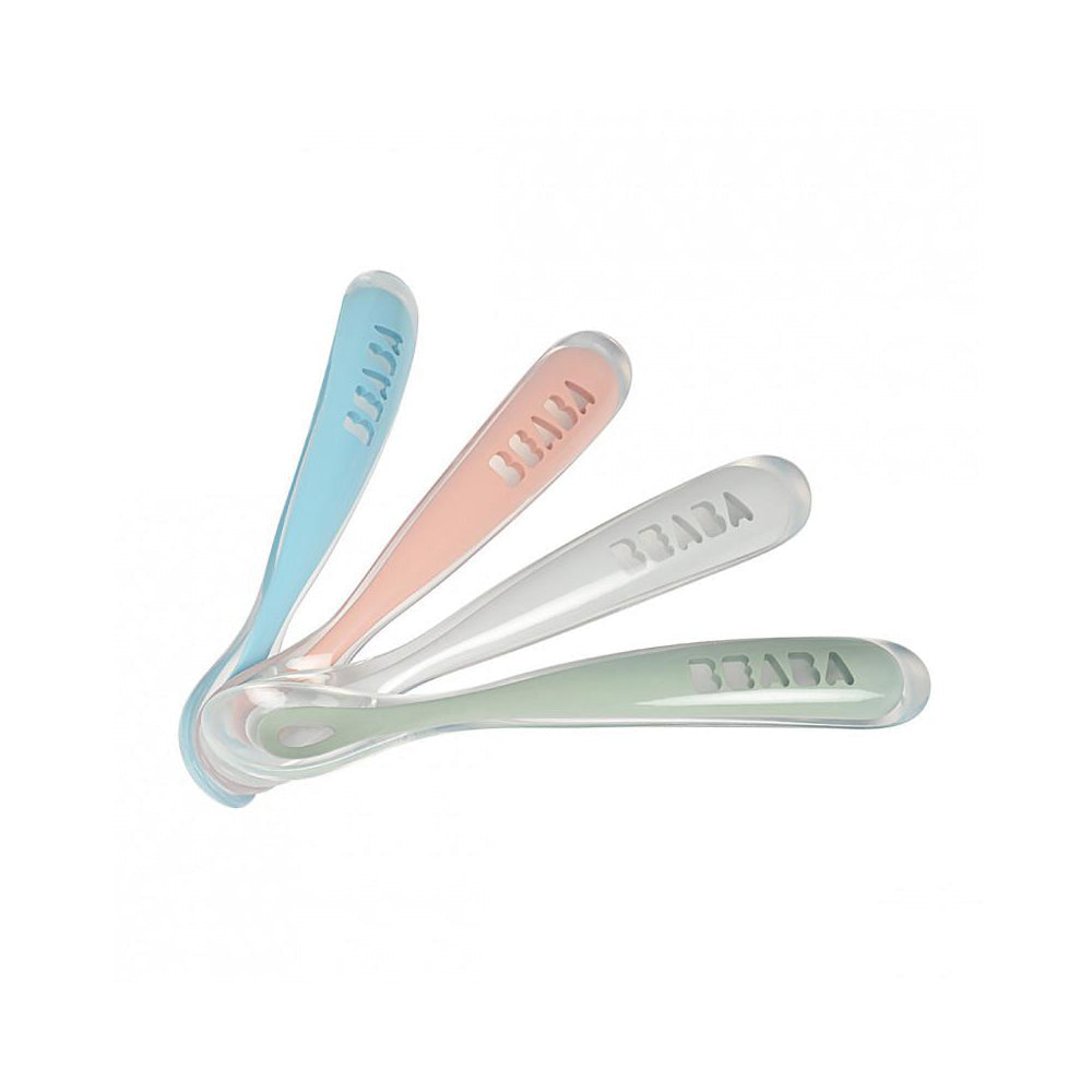 Beaba 1st Age Silicone Spoons - Set of 4