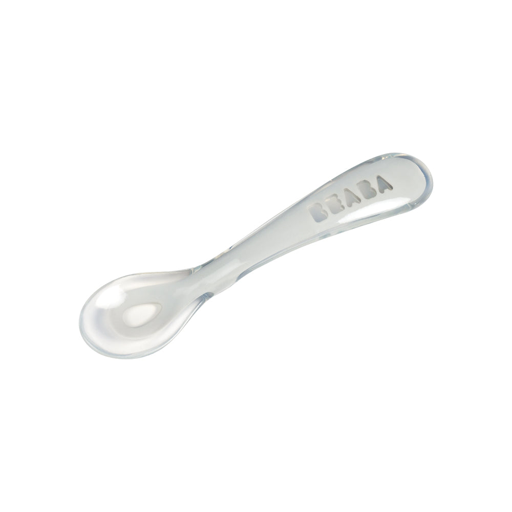 Beaba 2nd Stage Soft Silicone Spoon - Grey