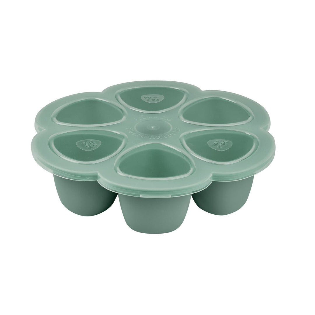 Beaba Multiportions Silicone Freezer Tray 6 X 90ml - Sage Green