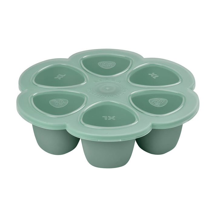 Beaba Multiportions Silicone Freezer Tray 6 X 150ml - Sage Green